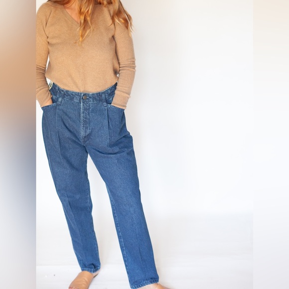 NWT vintage Northern Reflections highrise pleated denim | cotton | made in 🇨🇦 - Picture 6 of 7